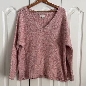 Lucky Brand Soft Pink V-Neck Sweater